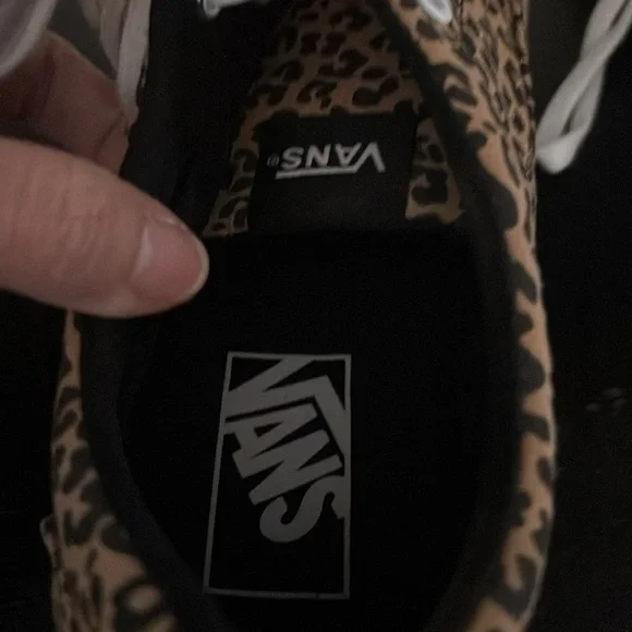 Gently worn Vans Leopard Sneakers - Picture 5 of 6
